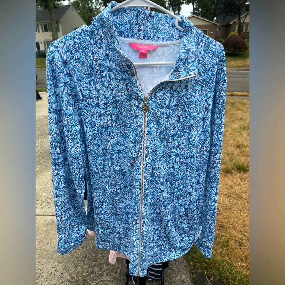 Lily Pulitzer zip jacket XL